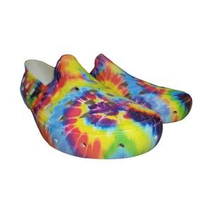 VANS TRK Men's Pride Text LGBTQ Tie Dye Multicolor Slip On Shoes Size 12 New